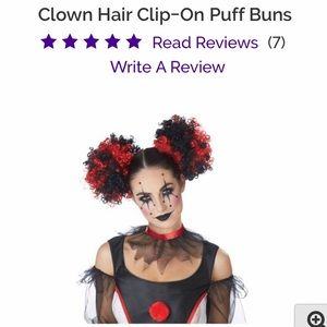 Clown hair accessories